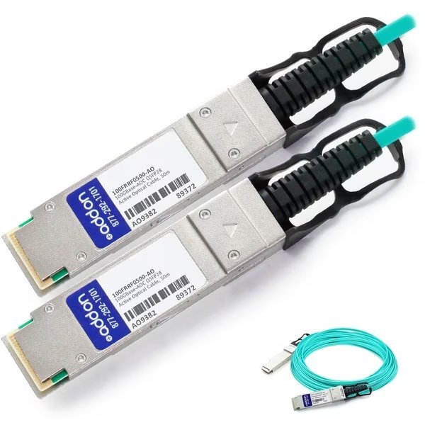 Addon Intel 100Frrf0500 Compatible Taa Compliant 100Gbase-Aoc Qsfp28, Add-On, Mfr#: 100FRRF0500-AO